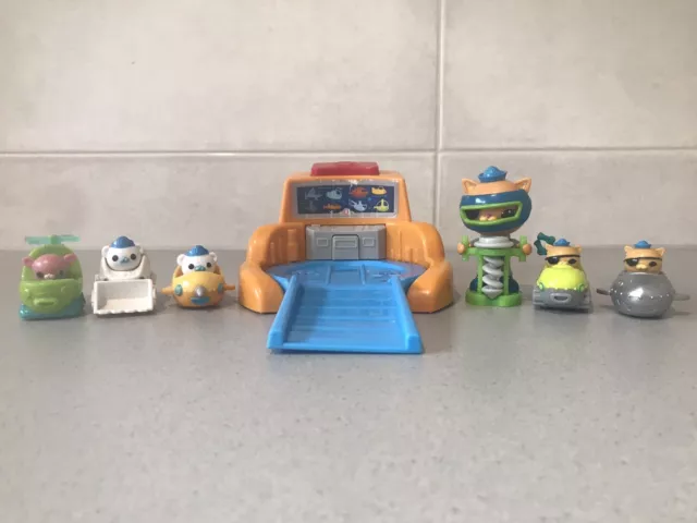 Octonauts Gup Speeders x5 plus Launcher and Kwazii figure