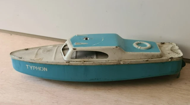 Ancien Canot MECCANO HORNBY Swift - Épave à Restaurer (33 Cm) - Projet Bateau