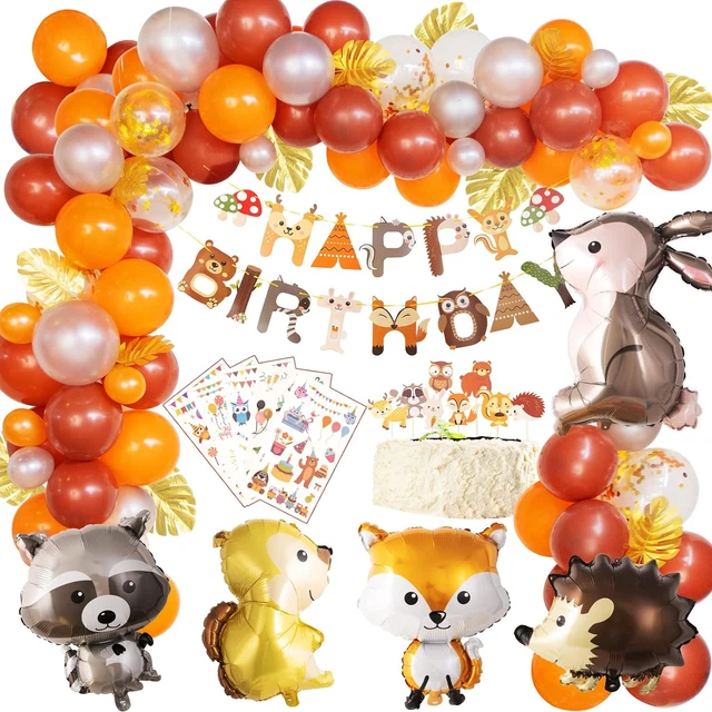 Colorich Waldtiere Girlande - Safari Geburtstagsdeko Mit 10 Tieren