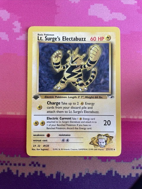 rare electabuzz card Vintage Rare - Base Set 2 Electabuzz Non-Holo Pokemon Card 24/130