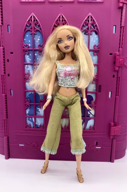 My Scene My Bling Bling Barbie Kennedy Doll Mattel Bellybutton bling glitter lip