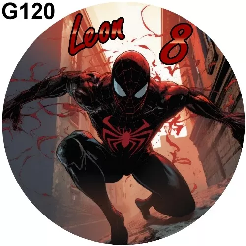 ♥ ESSBARES TORTENFOTO ♥ TORTENAUFLEGER ♥ FOTOTORTE ♥ ZUCKERFOLIE ♥G120 Spiderman