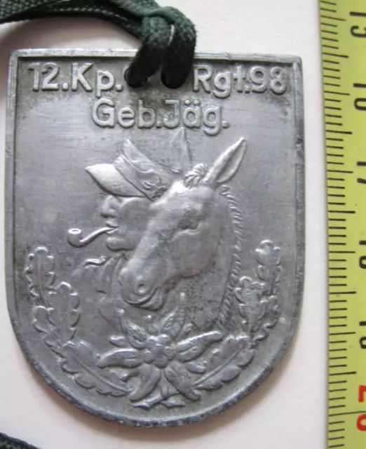 100%Orig. 2WK WH Abz Orden Uller ULLR Gebirgsjäger RGT 98 KUBAN KAUKASUS RAR TOP