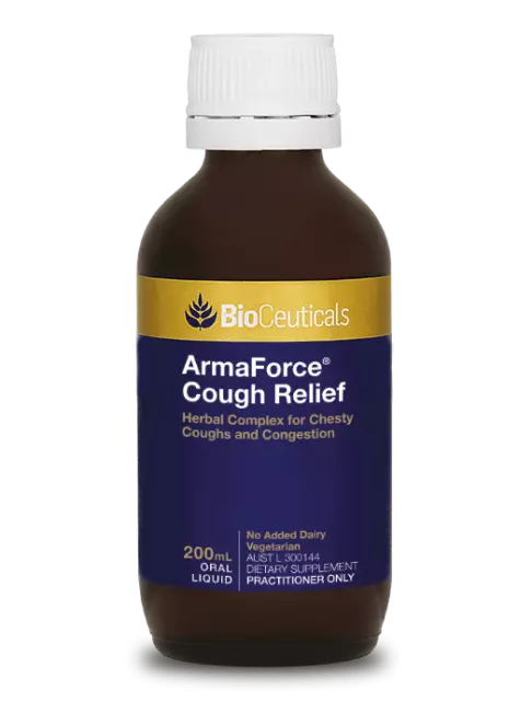 BioCeuticals Armaforce Cough Relief Herbal Complex For Cough Vegetarian 200ml