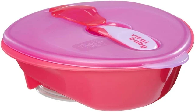 Vital Baby Nourish Saugschale mit Deckel und Entwöhnungslöffel - Baby geführt und