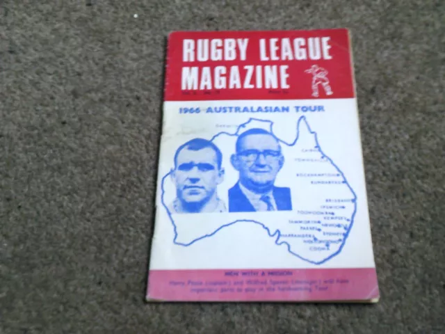Rugby League Magazine Vol 2 No 17 Australia 1966 Tour Special
