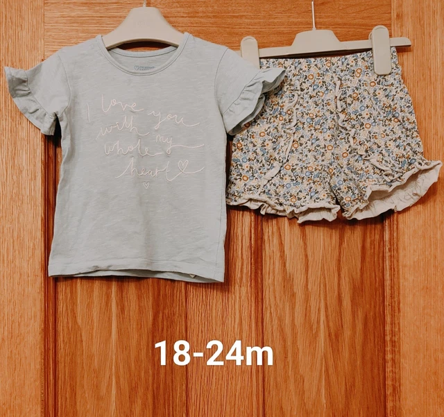 ❤️ Girls Summer Clothes Bundle. 1.5-2 years, 18-24 Months. Next PJ's, co-ord ❤️ 7