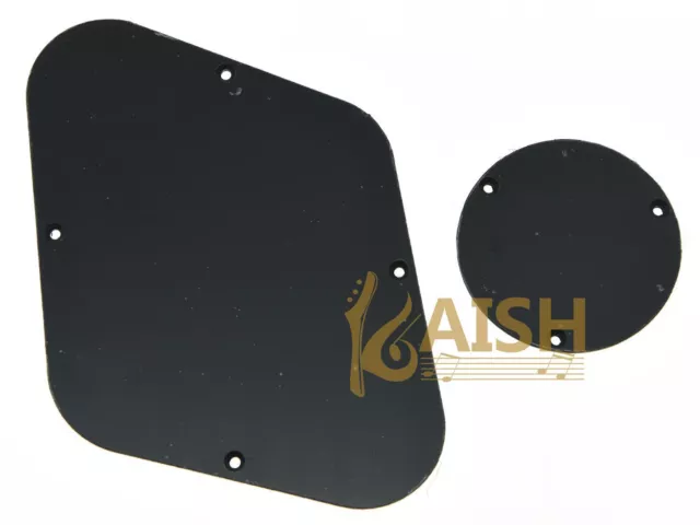 LP Rear Control Plate & Switch Plate Cavity Cover Fits Gibson Les Paul Black