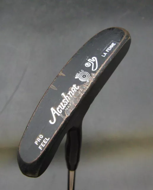 RARE Titleist Black Acushnet Pro Feel Bulls Eye Putter Steel Shaft 83cm Length RARE Titleist Black Acushnet Pro Feel Bulls Eye Putter Steel Shaft 83cm Length