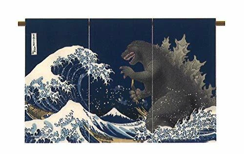 GODZILLA×HOKUSAI UKIYOE WARMTH of Togashi Hokusai Godzilla Japanese ...