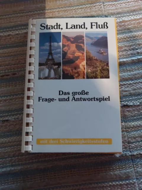 Buch Stadt, Land, Fluss, Frage und Antwortspiel Vom Weltbildverlag