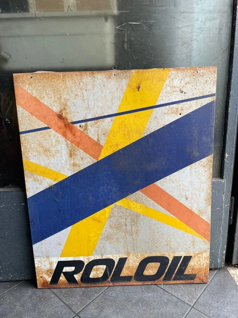 Tabella Smaltata Rol Oil Originale Anni 50