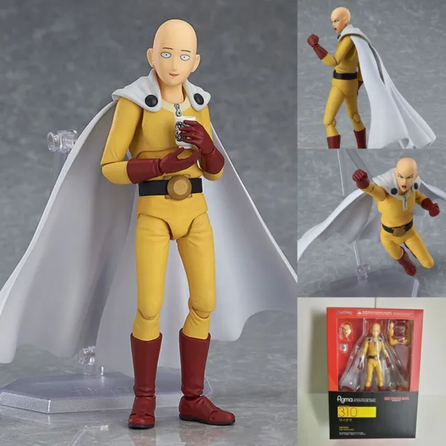 Figma 310 One Punch Man Saitama PVC Action Figure Anime with Box Anime Figure