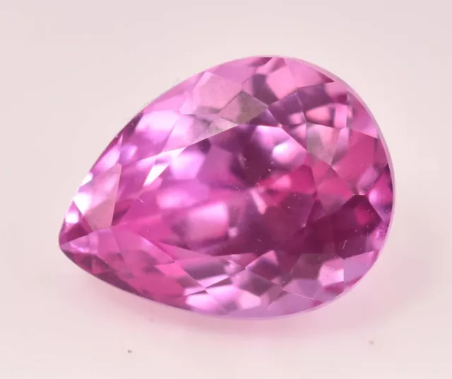Piedra preciosa natural de corte de pera de berilo rosa de pezzottaita rara...