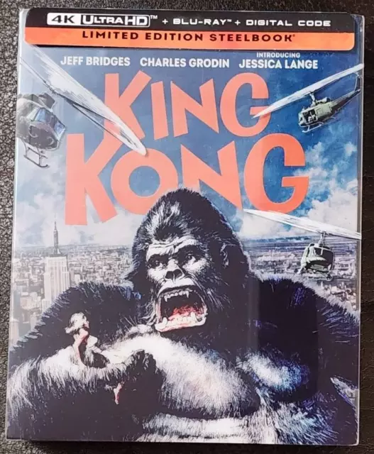 King Kong 4K (1976) Paramount special Steel book 4K UHD Blu-ray