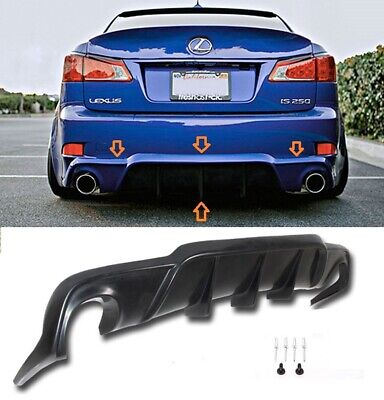 For 06-13 Lexus IS250 IS350 DMR Style Rear Bumper Chin Lip Diffuser PP Add-on 