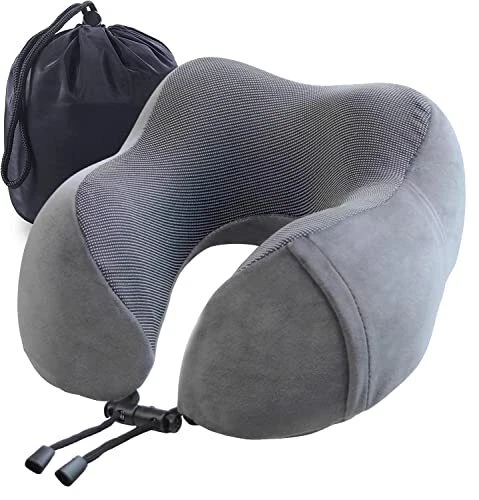 U Shaped Travel Pillow Best Memory Foam Neck Pillow and Head Support