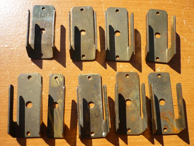 LOT of (8 PAIRS) Vintage Curtain Rod Cafe Rod Drapery Rod Brackets - Farmhouse