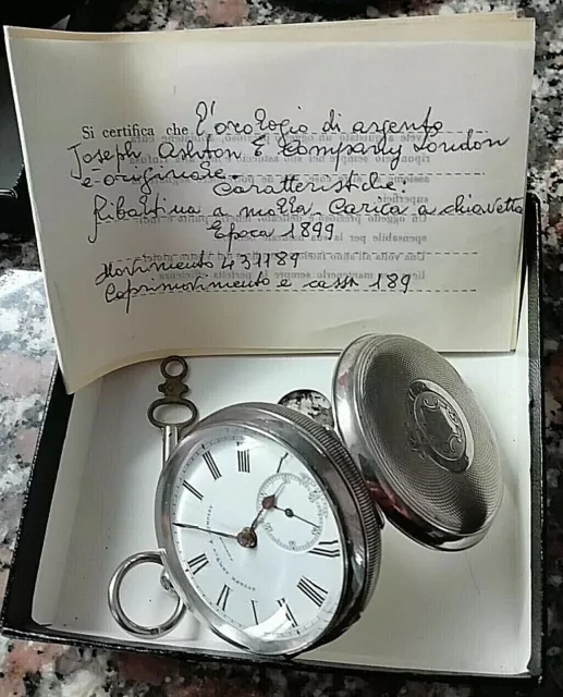 Orologio da Taschino Ashton in argento