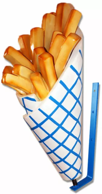 XXL Pommestüte Pommes Figur 70 cm Deko Werbefigur Gastro Werbung Werbeaufsteller