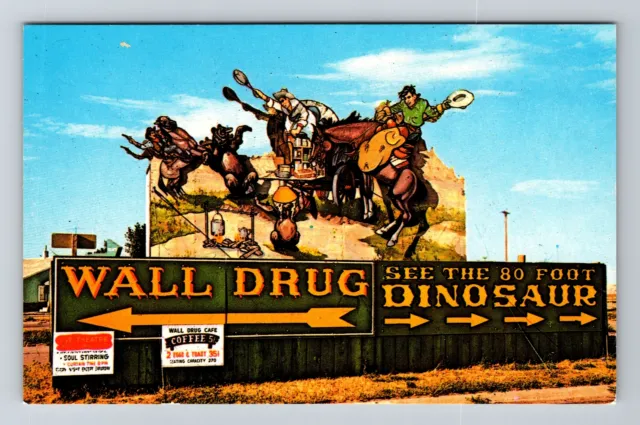 Wall SD-South Dakota, Wall Drug Store Antique Vintage Postcard