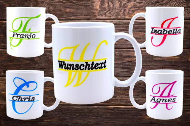 Personalisierte Tasse mit Namen Kaffeetasse Jeder NAME möglich Geschenk Wunsch