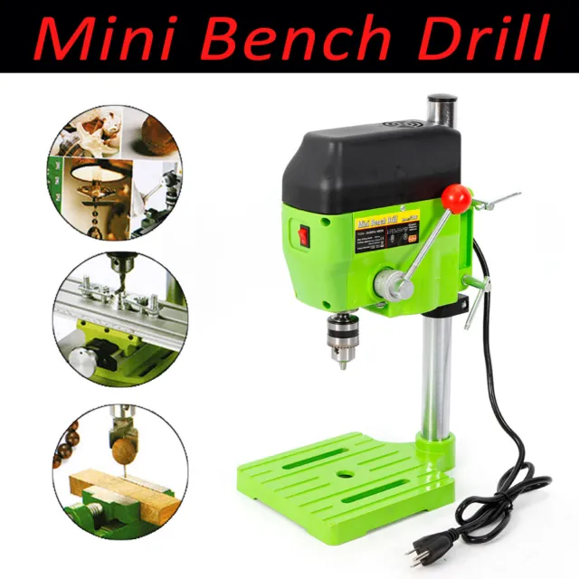 Mini Tabletop Electric Bench Drill Press Stand Top Wood Metal Drilling Machine