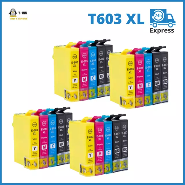 20 Cartucce compatibili Epson T603XL 603XL 603 XL per WF2810 WF2830 WF2835 2850