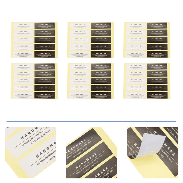 6 Pcs Aufkleber Für Kerzenetiketten PVC Selbstklebend Flaschenverschluss