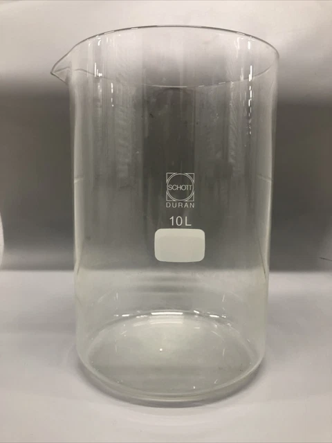 10L BEAKER,  SCHOTT 10,000ml West Germany Duran  HUGE