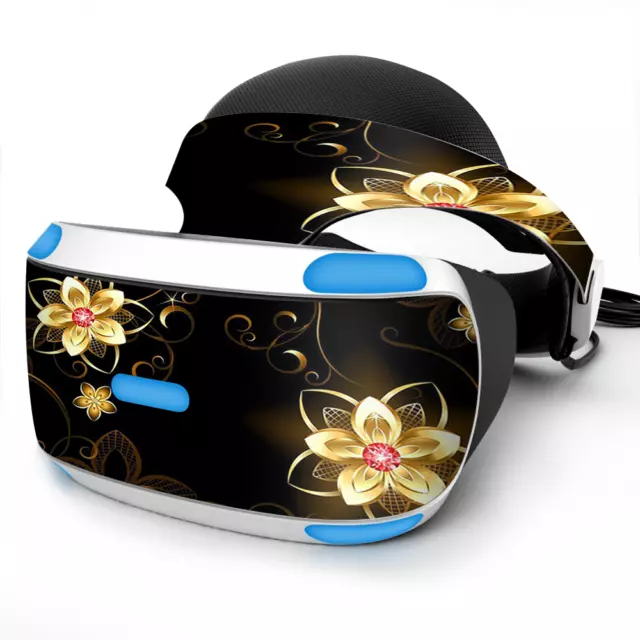Skin Wrap pour Sony Playstation PSVR casque fleurs brillantes abstrait