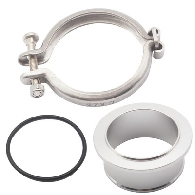 V-band Flange + Clamp For Holset HX35 HX35W HX40W HY35 Turbo Compressor Cummins