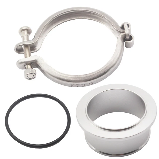 VBAND FLANGE + Clamp For Holset HX35 HX35W HX40W HY35 Turbo Compressor