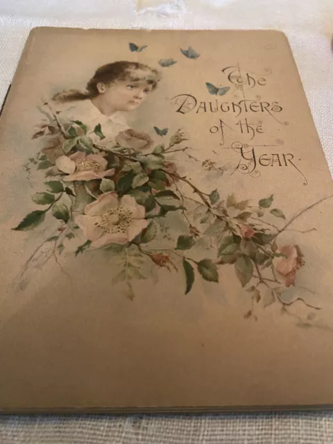 Antique 1865  Book Calendar Civil War Era Beautiful