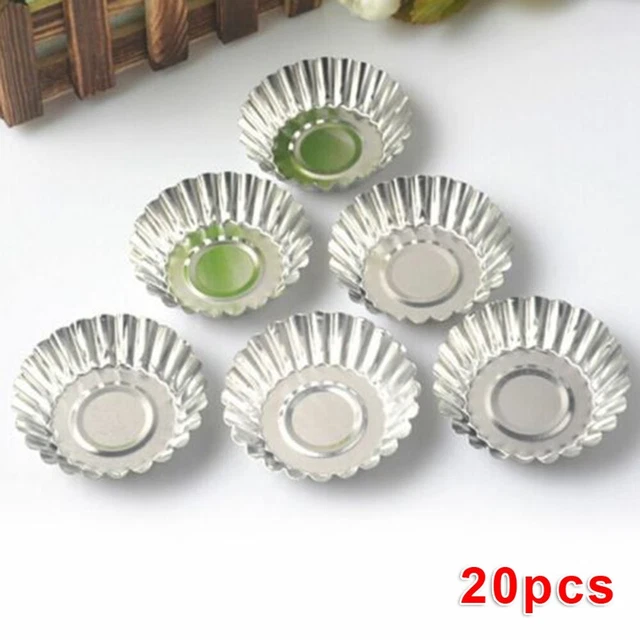 Lot 10 Mini Moules Ovales Aluminium - Pour Fromage, Gâteau, Tarte, Pudding - Tailles Individuelles