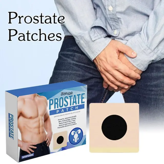 6 piezas parche urológico prostatitis prostática yeso médico para ombligo prostático]