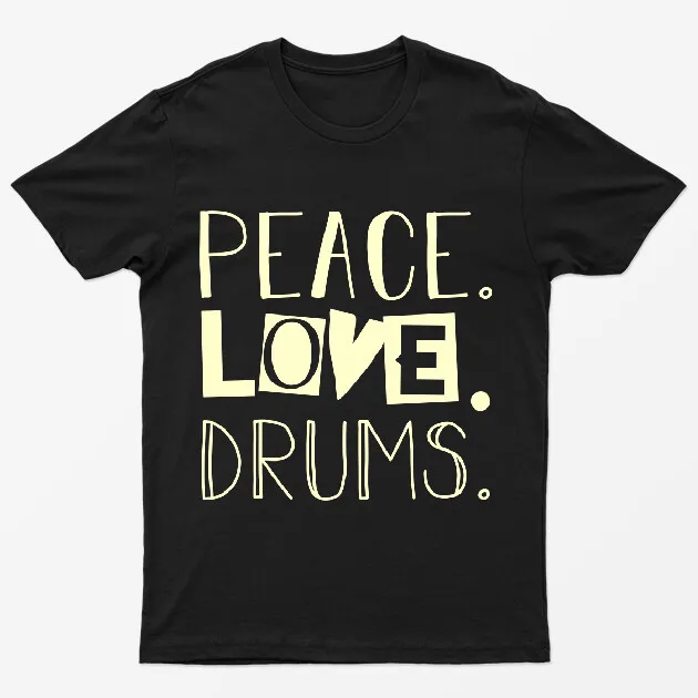 Drums Musician T shirts Drumming Drummers Bass Music Lovers Gift Unisex #M#P1#PR 9