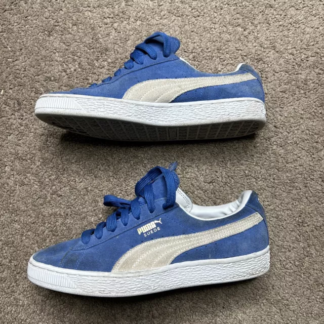 Puma Women's Suede  Shoes Sneakers Classic Blue  36221364 Sz 7.5