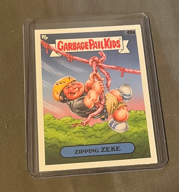 2021 Topps Garbage Pail Kids Go On Vacation Zipping Zeke 40a GPK sticker
