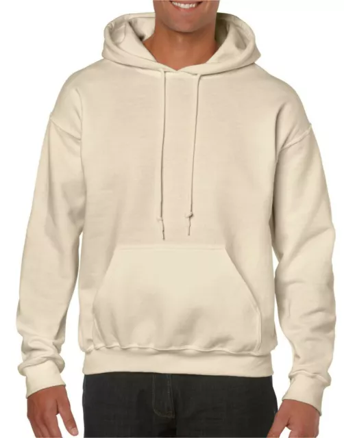 Sudadera con capucha de mezcla pesada para hombre Gildan Sand Adult