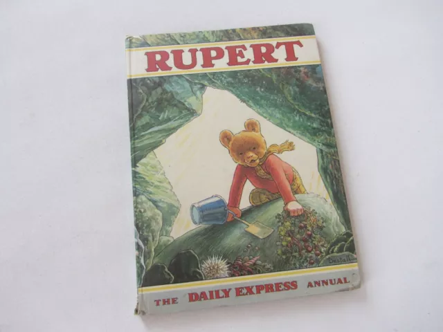 RUPERT the bear annual 1971 original Daily Express. Price unclipped. Signed.