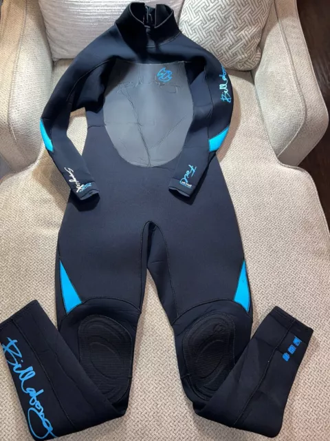 Billabong Full Body Back Zip Wetsuit Super Flex 50 Foil 3X2 Airlite Size 8