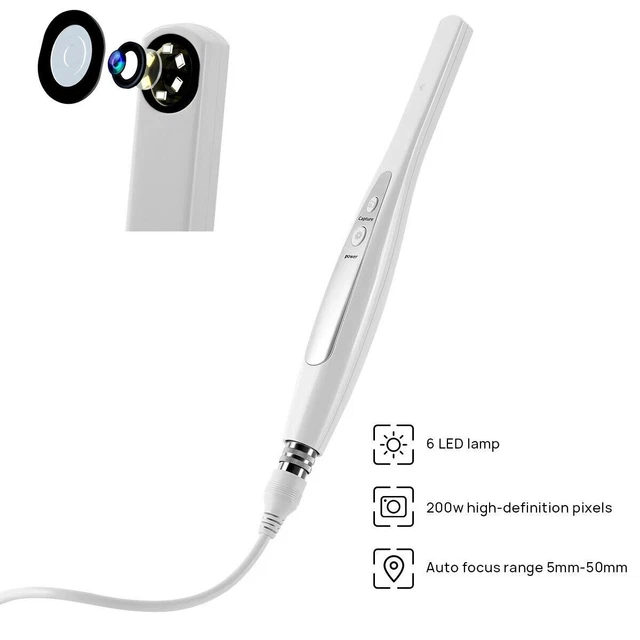 Dental Digital Camera Intraoral USB Imaging Oral Pixels 6 Led Light Auto-focus