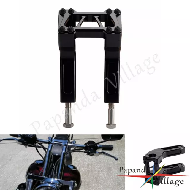 1-1/4" Club Style 6" Tall Handlebar Pullback Riser For Harley Dyna Sportster