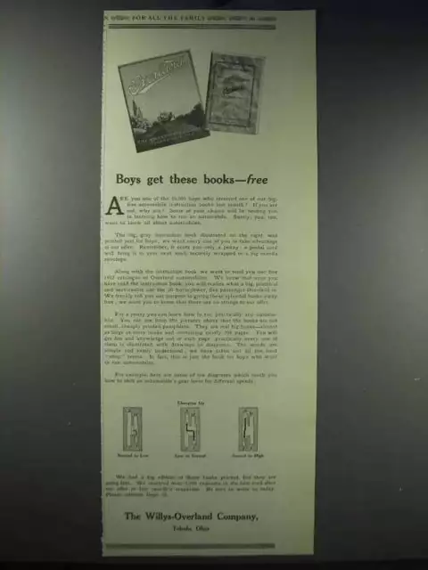 1913 Willys-Overland Cars Ad - Get These Books