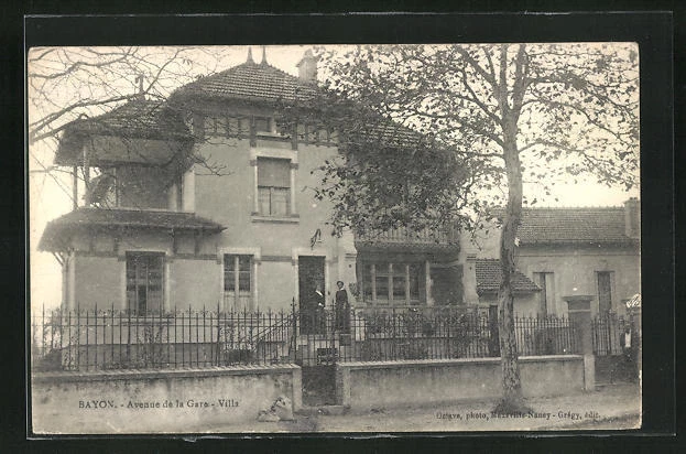 CPA Bayon, Avenue de la Gare, Villa