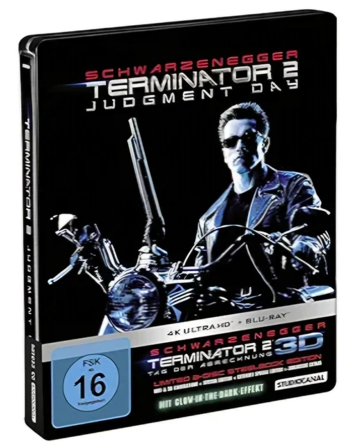 TERMINATOR 2 JUDGMENT Day - 4K Ultra HD +Blu-Ray +Blu-Ray 3D Steelbook ...
