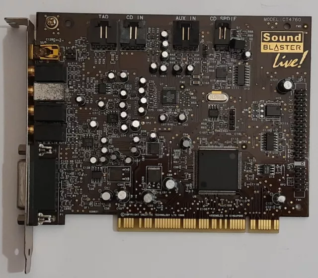 Creative Sound Blaster Live! PCI Soundkarte (CT4760, EMU10K1, 1999)