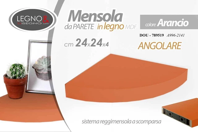 Staffe A Forma Di Z Per Mensole - Supporto Angolare 70x20 Mm - Confezione Da 5 Pezzi - Per Mobili Galleggianti - Foto 2
