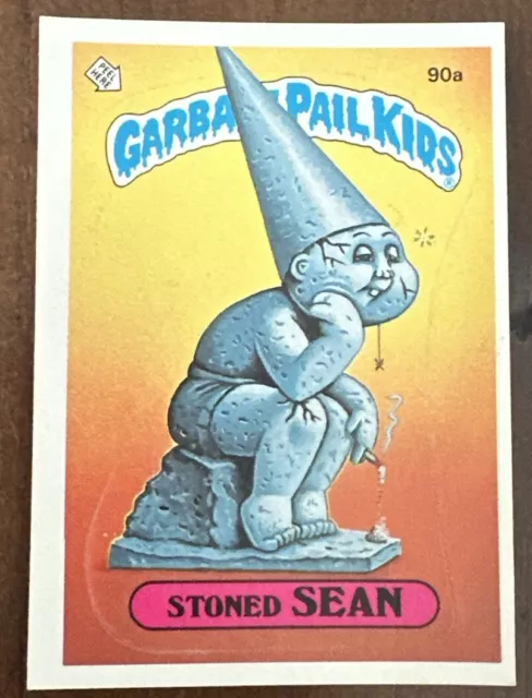 1986 Topps Garbage Pail Kids Original 3rd Series Card #90a STONED SEAN Vintage